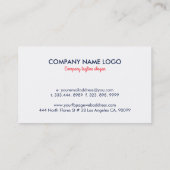 熱帯カラフルフローラリース 名刺 (裏面)