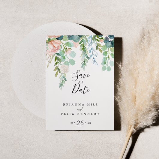 熱帯カラフルフローラ保存日 ポストカード