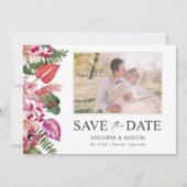 熱帯カラフルフローラ写真 セーブザデート (正面)