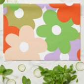 熱帯カラフルフローラ植物性春夏 キッチンタオル (折り畳み)