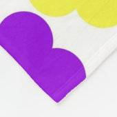 熱帯カラフルフローラ植物性春夏 フリースブランケット (角)