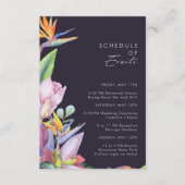 熱帯カラフルフローラ紫イベント表 エンクロージャーカード (正面)