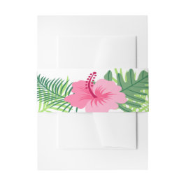 熱帯カラフルフローラ結婚の花 招待状ベリーバンド