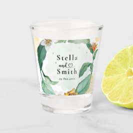 熱帯カラフルフローラ結婚ズ ショットグラス