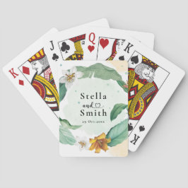 熱帯カラフルフローラ結婚ズ トランプ