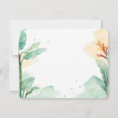 熱帯カラフルフローラ結婚ズ 出欠カード (裏面)