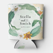 熱帯カラフルフローラ結婚ズ 缶クーラー (正面)