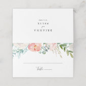 熱帯カラフルフローラ結婚座席表 プレイスカード (外部開封)