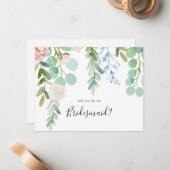 熱帯カラフルフローラ花嫁の提案 ノートカード (正面/裏面インサイチュ)