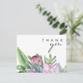 熱帯カラフルフローラ |さん結婚ありがとう ポストカード (スタンド正面)
