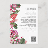 熱帯カラフルフローラ エンクロージャーカード (正面)