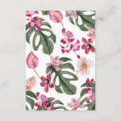 熱帯カラフルフローラ エンクロージャーカード (裏面)