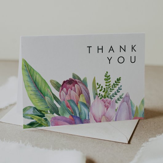 熱帯カラフルフローラ |サンキューカード サンキューカード