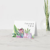 熱帯カラフルフローラ |サンキューカード サンキューカード (正面)