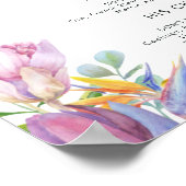 熱帯カラフルフローラ |シグネチャードリンク ポスター (角)