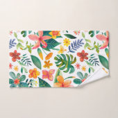 熱帯カラフルフローラ バスタオルセット (ハンドタオル)