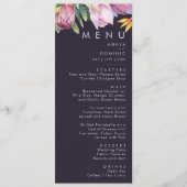 熱帯カラフルフローラ |パープルズ結婚ディナー メニュー (正面)