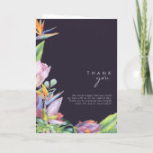 熱帯カラフルフローラ |パープル折り結婚畳み プログラム (裏面)