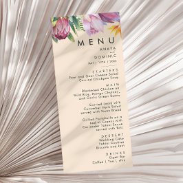 熱帯カラフルフローラ |ピーチ結婚ズ・ディナー メニュー