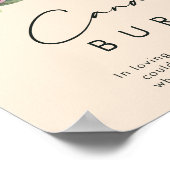 熱帯カラフルフローラ |桃このロウソクが燃える ポスター (角)