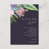 熱帯カラフルフローラ | Purple Wishing Well エンクロージャーカード (正面)
