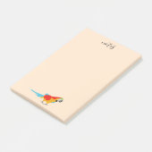 熱帯カラフルマカオ ポストイット (アングル)