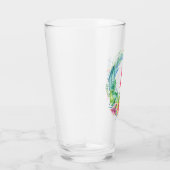 熱帯カラフルリースモノグラム タンブラーグラス (右)