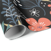 熱帯カラフル型 ラッピングペーパー (ロールコーナー)