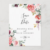 熱帯カラフル夏のフローラ保存日 ポストカード (正面)