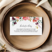 熱帯カラフル夏の赤ちゃんシャワーブックリクエスト エンクロージャーカード