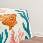 熱帯カラフル夏サンゴ貝殻 テーブルクロス (インサイチュ)