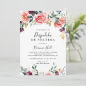 熱帯カラフル夏スペインのブライダルシャワー 招待状 (スタンド正面)