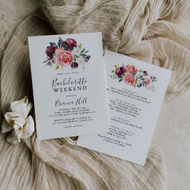 熱帯カラフル夏バチェロレッテ週末 招待状