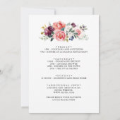 熱帯カラフル夏バチェロレッテ週末 招待状 (裏面)