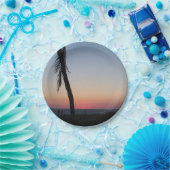 熱帯カラフル夕日の紙プレート ペーパープレート (パーティー)