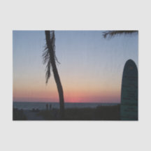 熱帯カラフル夕日オンティッシュペーパー