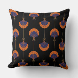 熱帯カラフル幾何学模様ミニマリストファンアート クッション