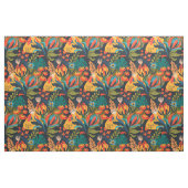 熱帯カラフル抽象芸術フローラ ファブリック (ファットクウォーター)