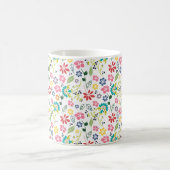 熱帯カラフル春の花 コーヒーマグカップ (中央)