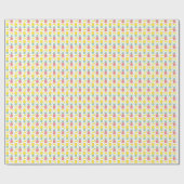 熱帯カラフル果実模様2 ラッピングペーパー (フラット)