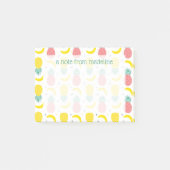 熱帯カラフル果実模様 ポストイット (正面)