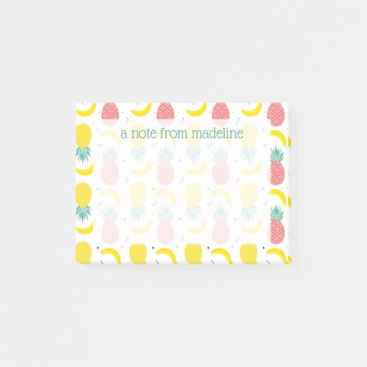 熱帯カラフル果実模様 ポストイット (正面)