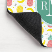 熱帯カラフル果実模様 マウスパッド (コーナー)