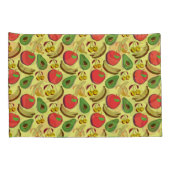 熱帯カラフル果実継目パターン 枕カバー (裏面-右)