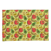 熱帯カラフル果実継目パターン 枕カバー (正面右)