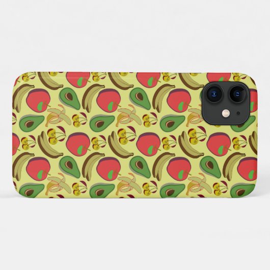 熱帯カラフル果実継目パターン Case-Mate iPhoneケース (裏面(横))