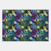 熱帯カラフル楽園の植物 ラッピングペーパーシート (正面2)