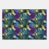 熱帯カラフル楽園の植物 ラッピングペーパーシート (正面)