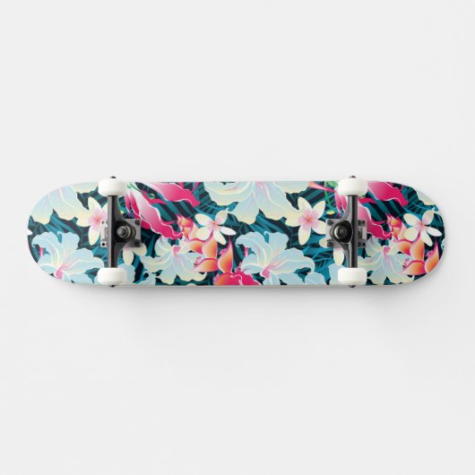 熱帯カラフル模様 スケートボード (横)