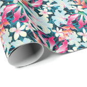 熱帯カラフル模様 ラッピングペーパー (ロールコーナー)